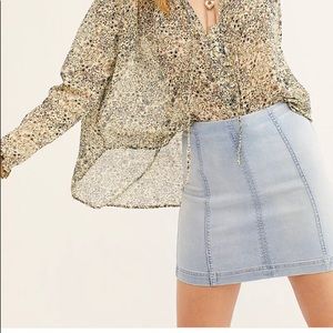 Modern Femme Denim Mini Skirt